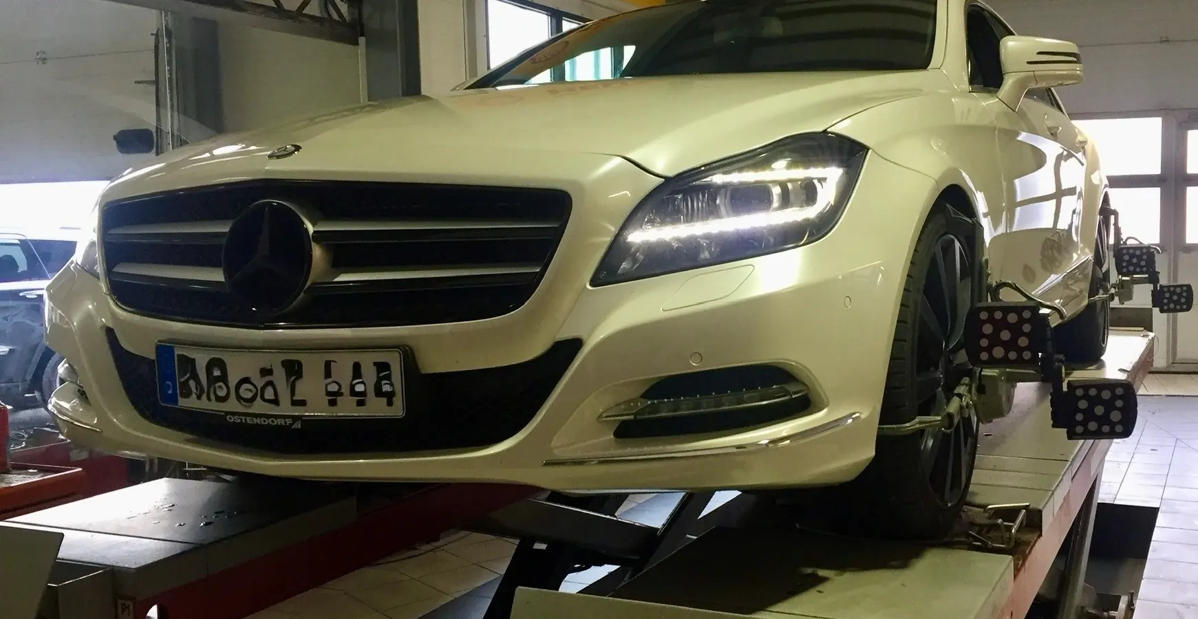 Pomiar geometrii kół 3D w Auto Service Domagała