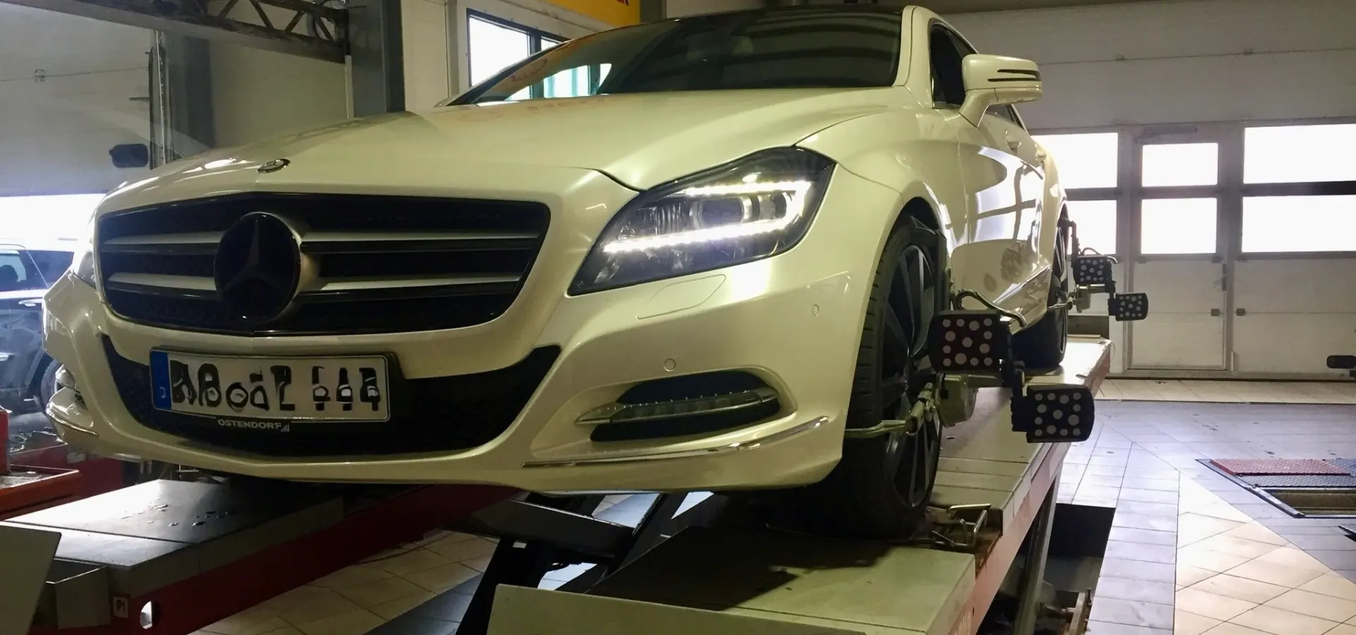 Pomiar geometrii kół 3D w Auto Service Domagała